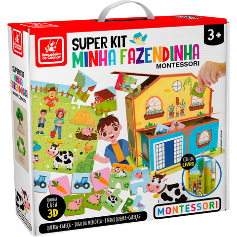 Super Kit Minha Fazendinha Montessori