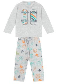 Pijama Brilha no Escuro Infantil Menino Kyly