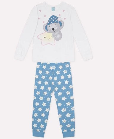 Pijama Brilha no Escuro Infantil Menina Kyly