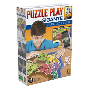 Puzzle Play Gigante Mapa do Brasil